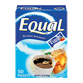 Equal&nbsp;&nbsp;50 sweetener packets 0 calories Full-Size Picture